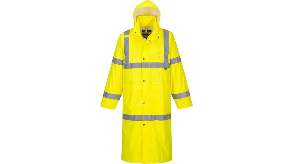 men s waterproof hi vis raincoat