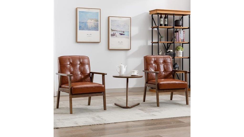 mid century modern accent chairs