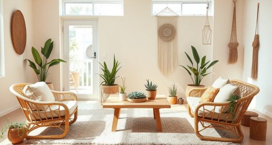 minimalist bohemian interior design