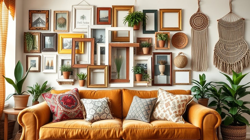 mix vintage frames creatively