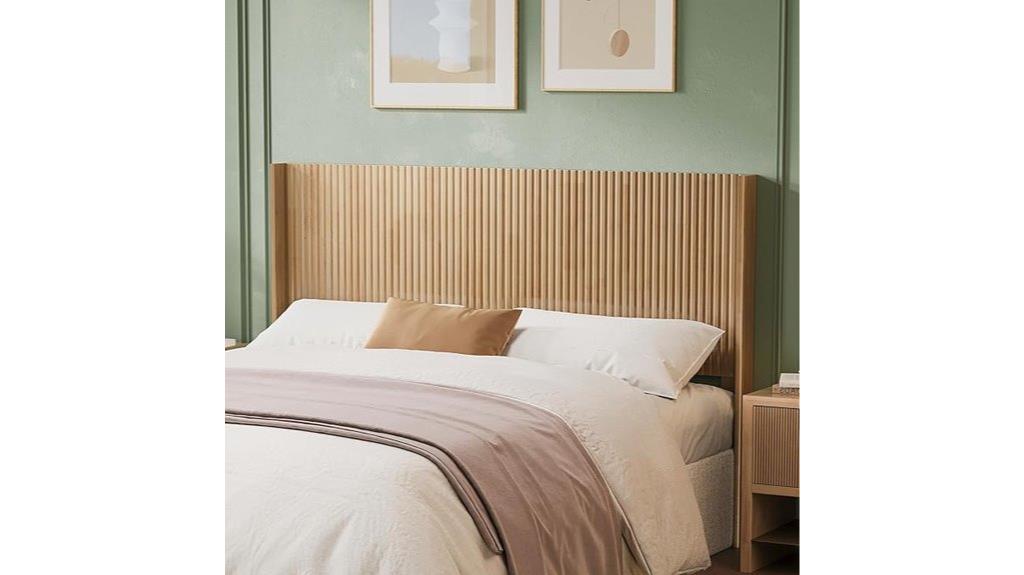 modern farmhouse wood headboard