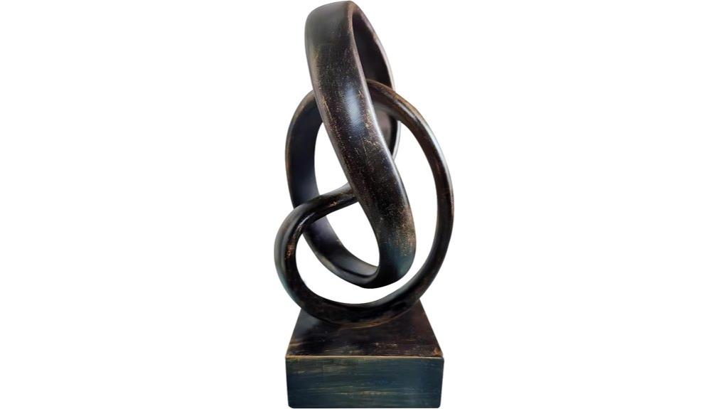 modern mobius band sculpture