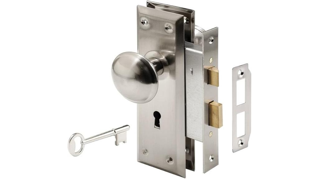 mortise lock satin nickel
