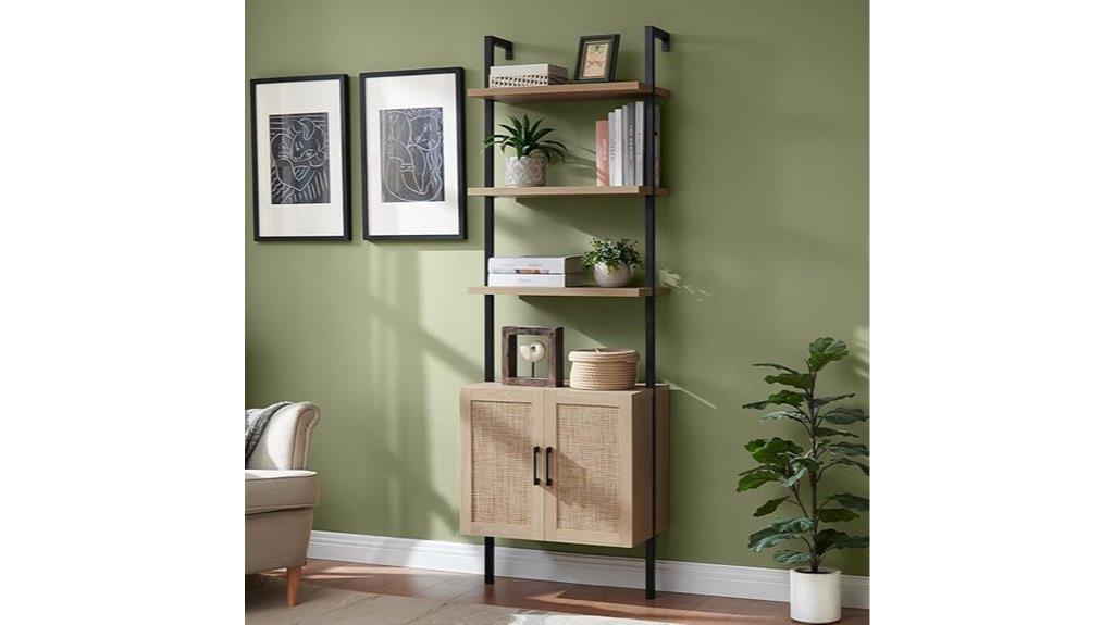 multi tier rattan storage unit