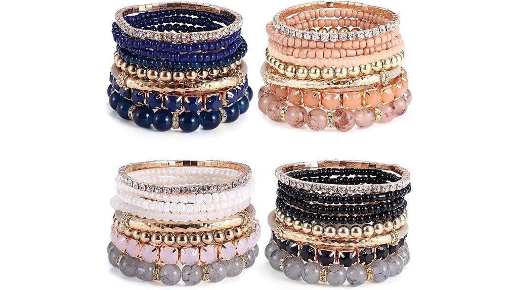 multicolor adjustable boho bracelets