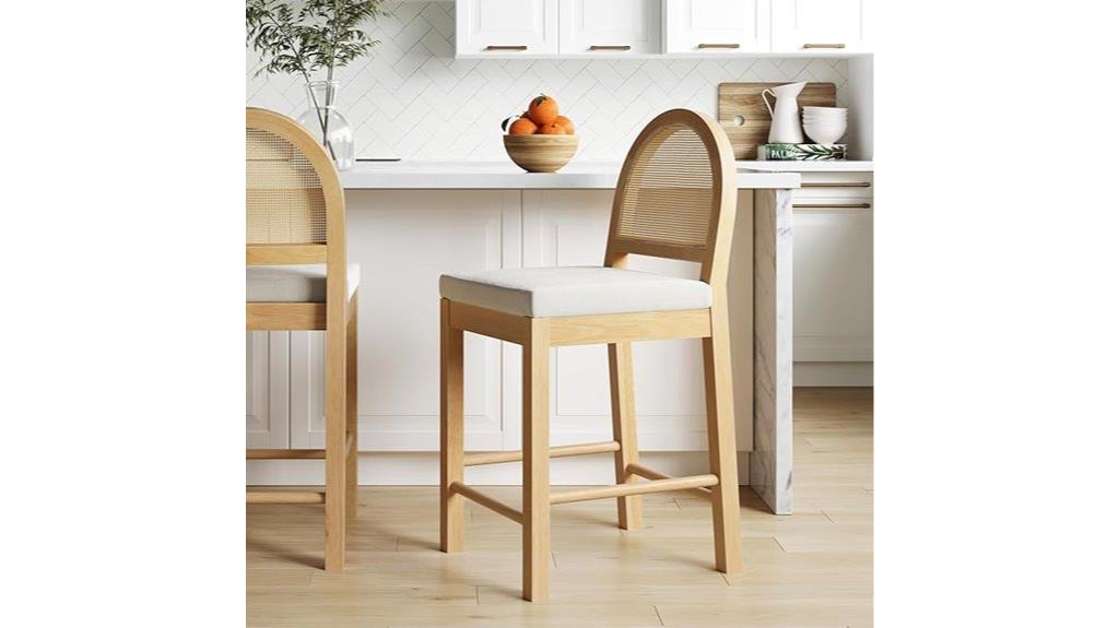 nathan bailey rattan bar stool