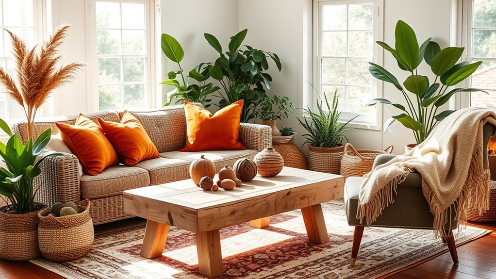 natural autumn seasonal decor
