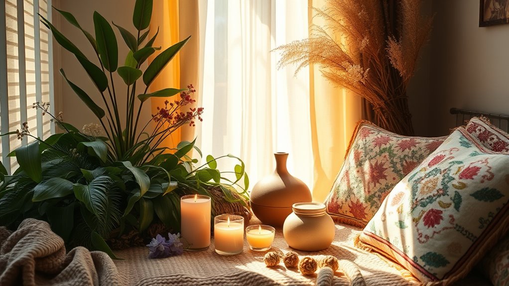 natural boho aromatherapy candles