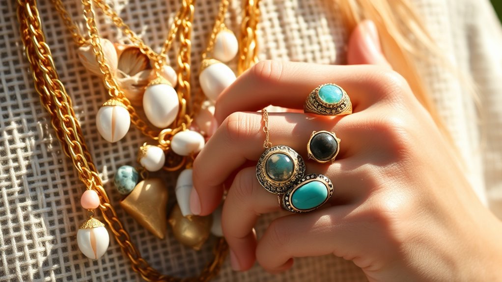 natural elegant beach inspired accessories