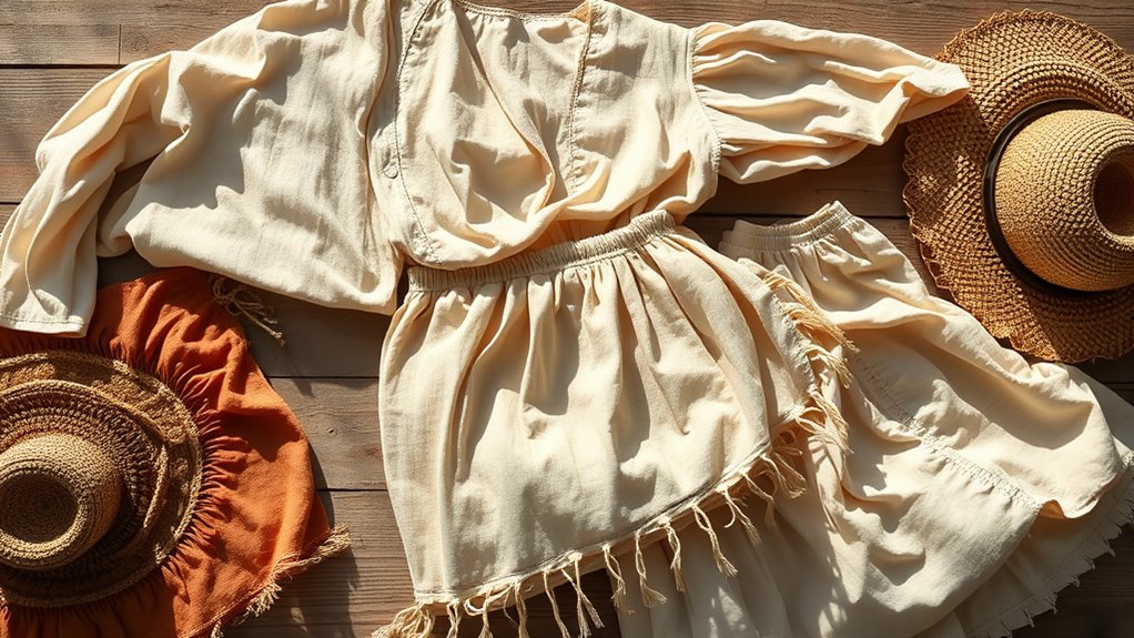 natural fabrics textured layering