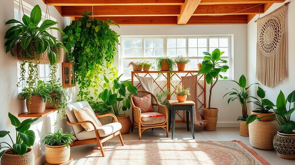 natural fiber woven decor