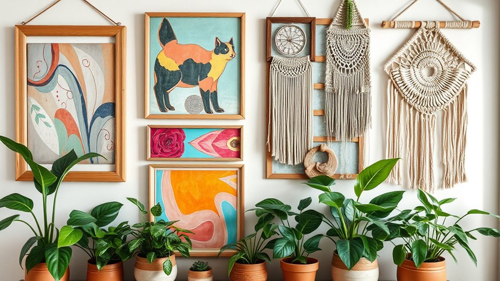 natural greenery enhances decor