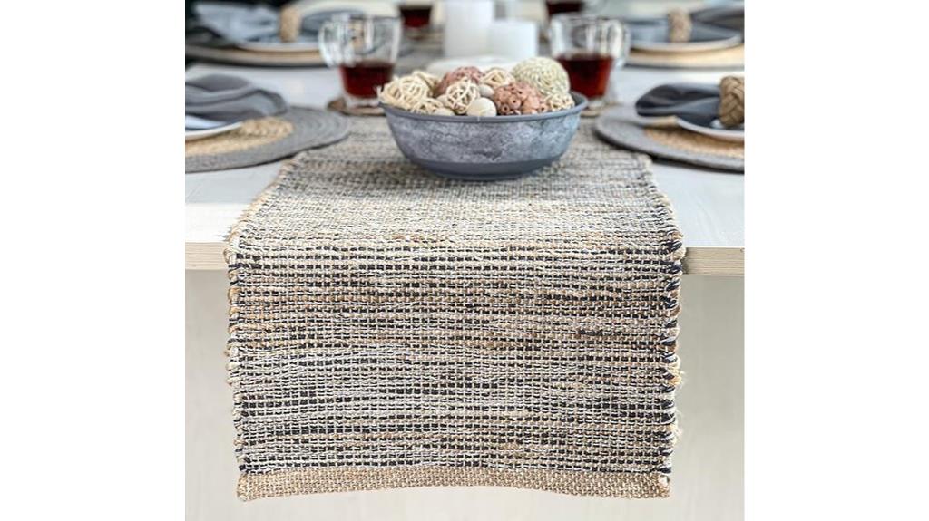 natural jute table runner