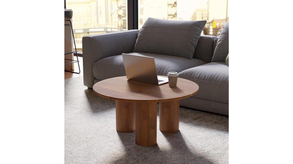 natural mango wood coffee table
