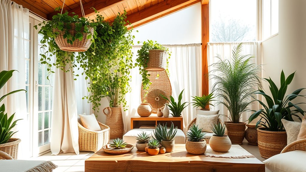 natural rustic wooden accents