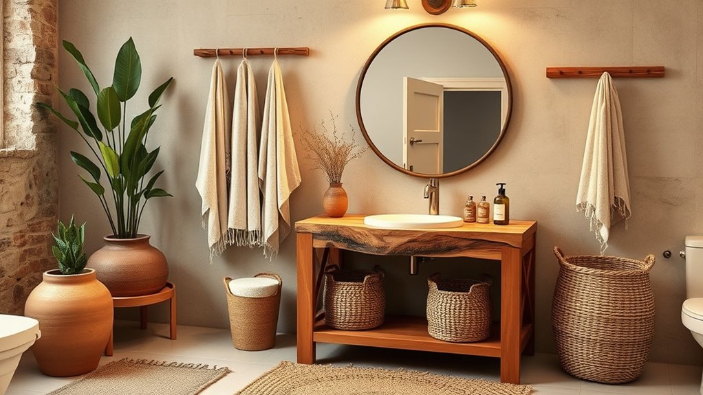 natural textured decor accents