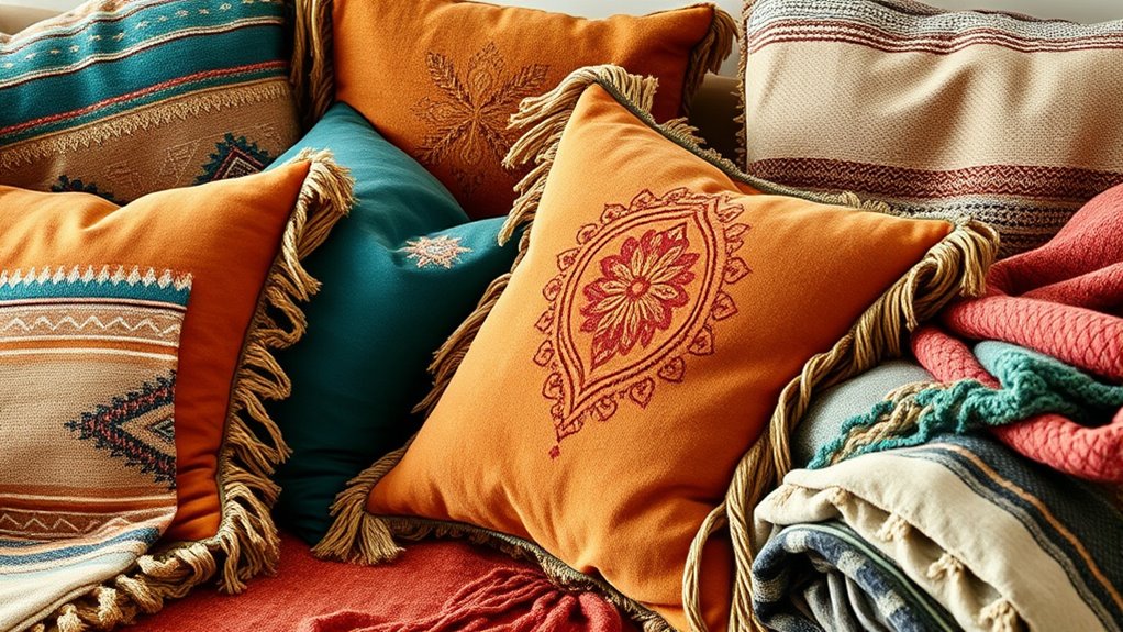 natural textures enhance boho style