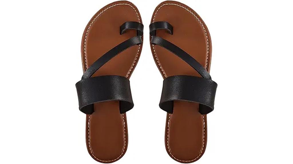 open toe thong sandals