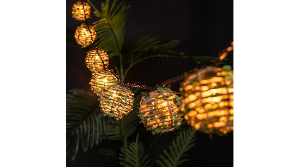 outdoor hemp rope lanterns