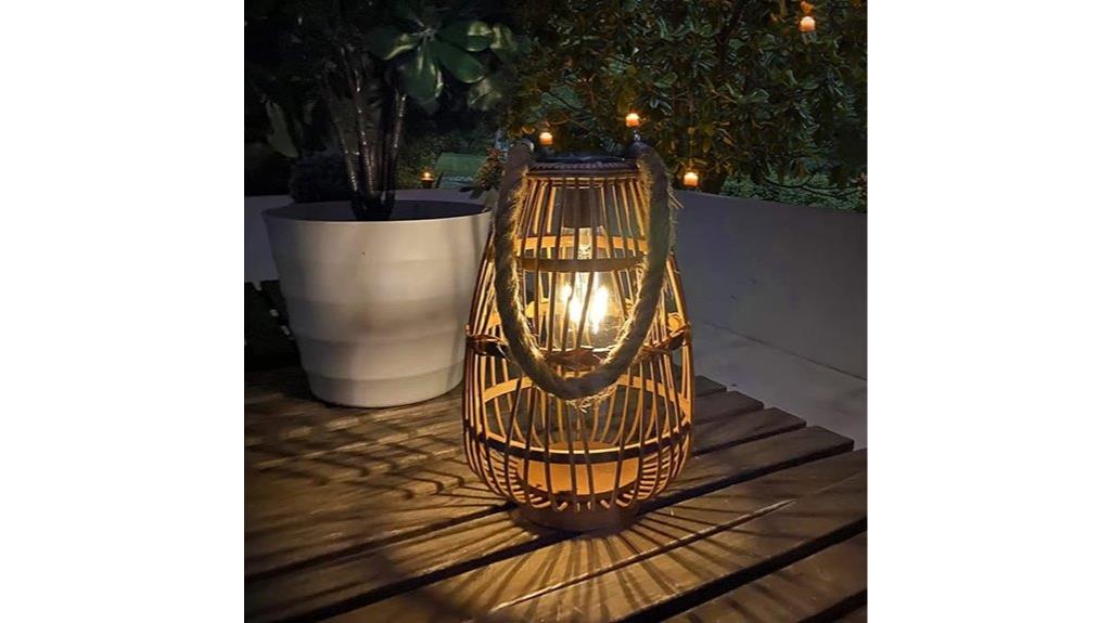 outdoor waterproof rattan lantern