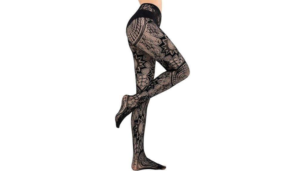 patterned fishnets tights