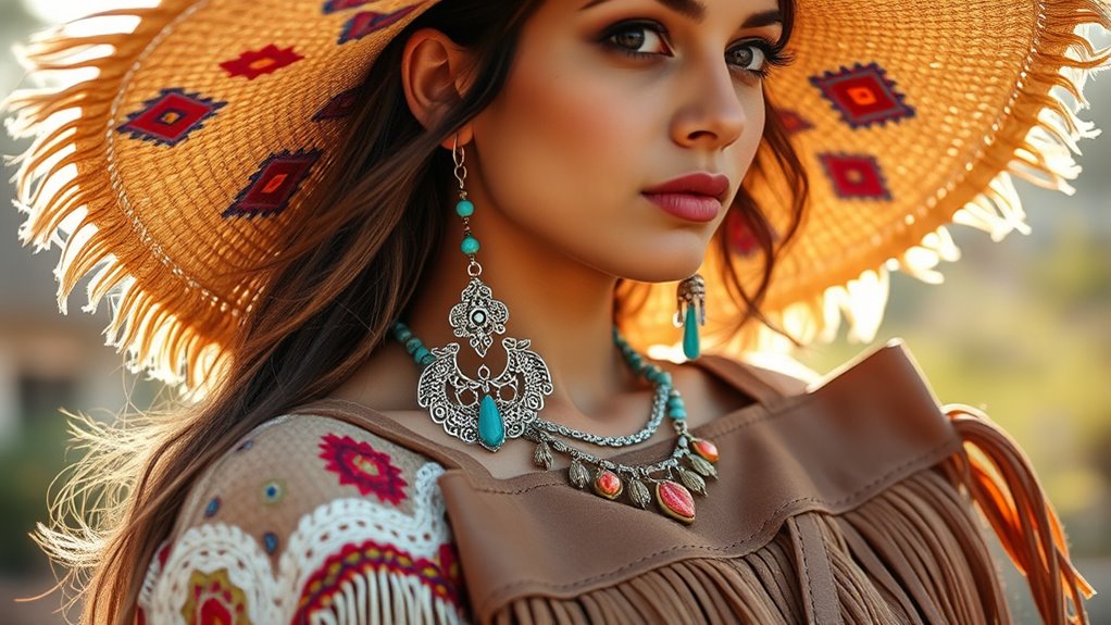 patterned fringe accessories enhance outfits