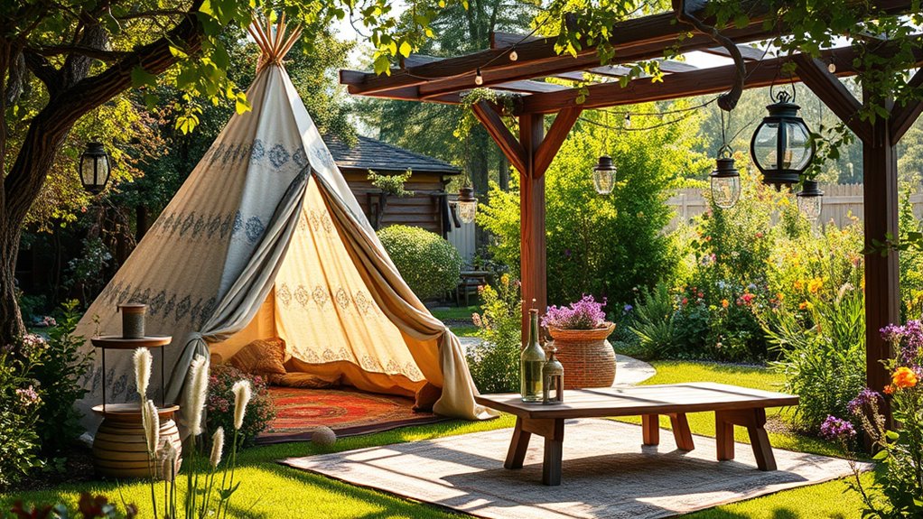 perfect outdoor boho setup