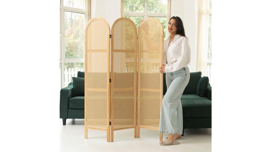 pine wood folding screen