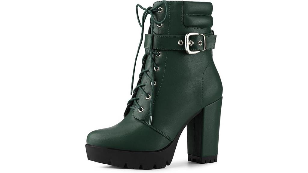 platform lace up combat boots