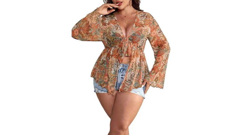 plus size boho flare