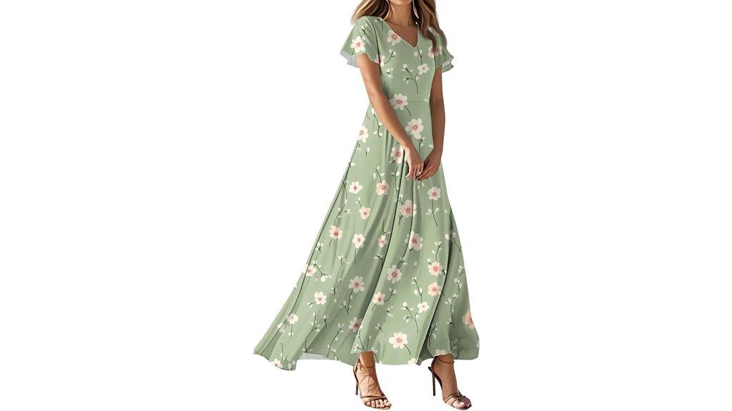 plus size floral maxi dress