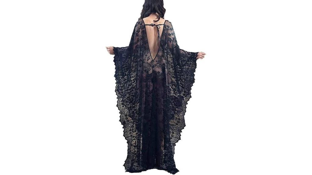 plus size sheer lace kimono