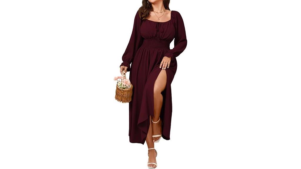 plus size smocked dress