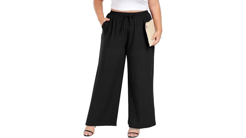 plus size wide leg pants