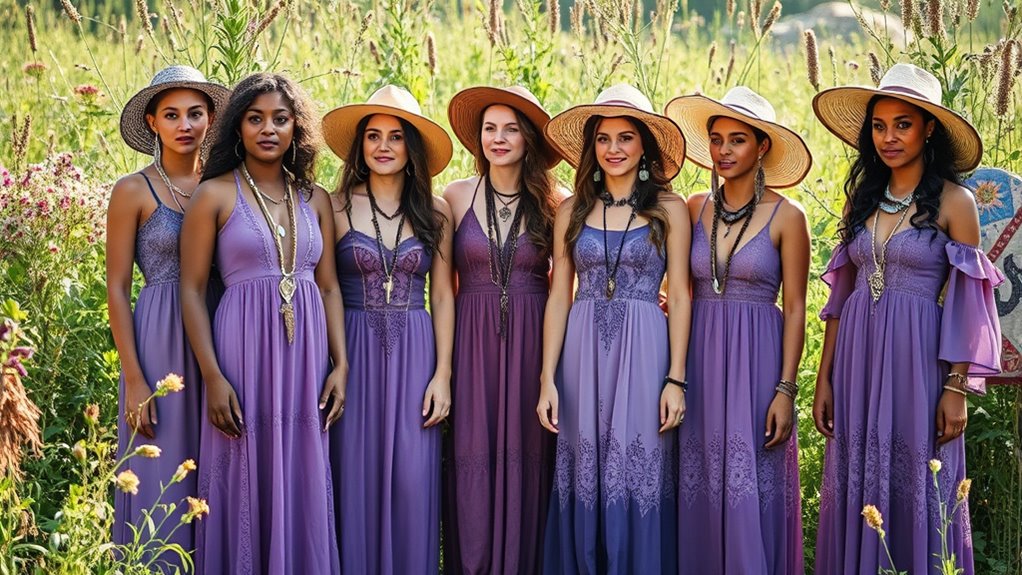 purple boho style guide