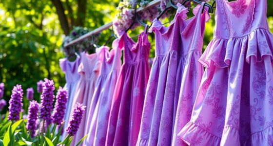purple floral dress collection