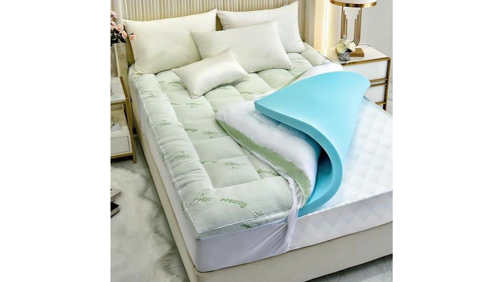 queen dual layer memory foam