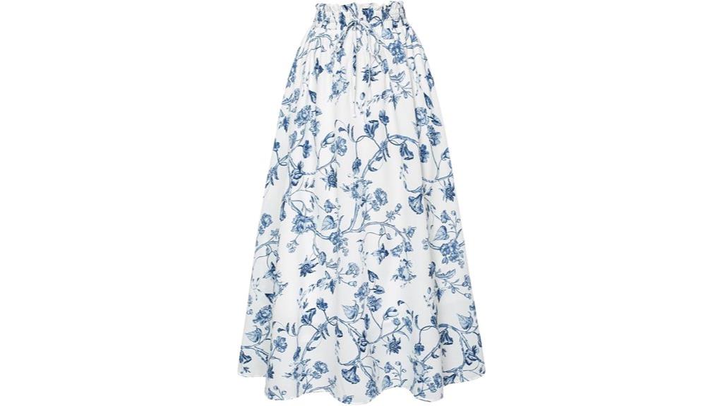 red maxi skirt pockets