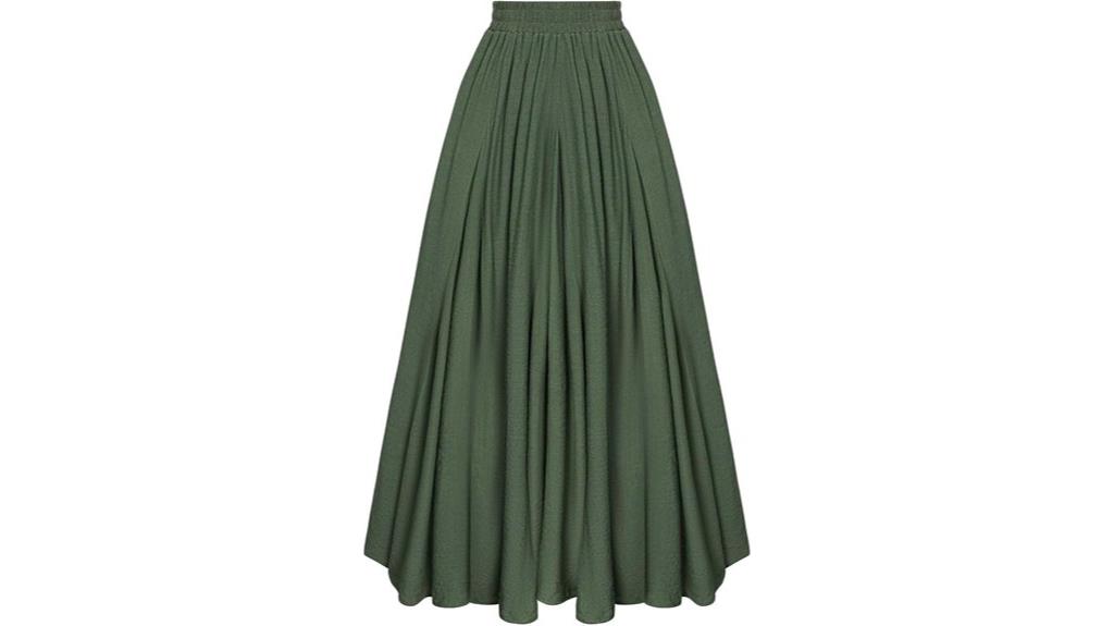 red scarlet casual maxi skirt