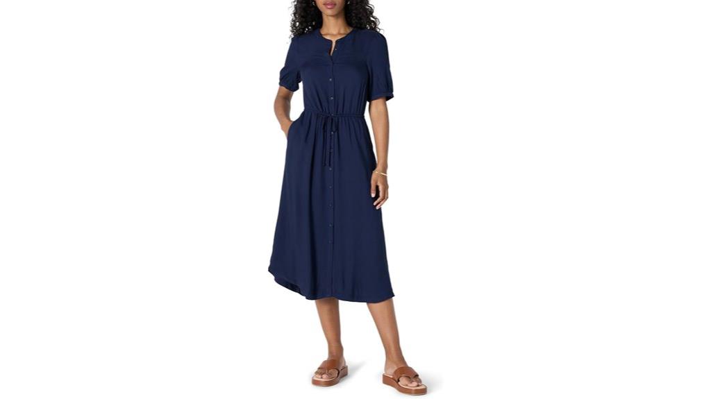 relaxed fit midi dress