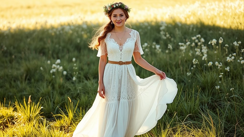 relaxed romantic boho style