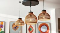 replace with boho pendant lamps