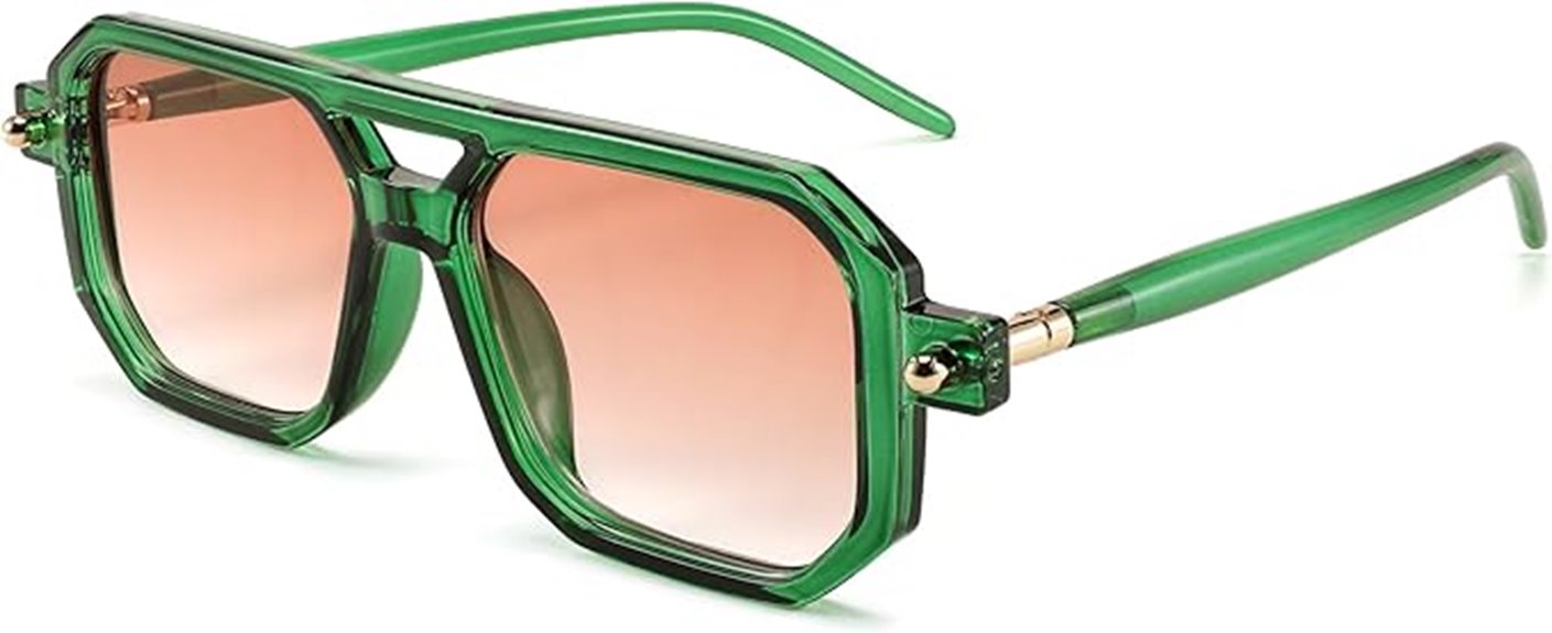 retro 70s aviator shades