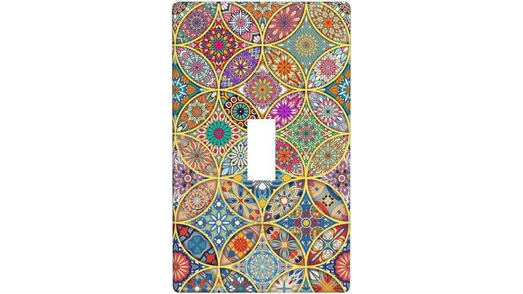 retro boho light switch cover