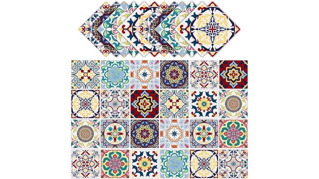 retro mexican tile stickers