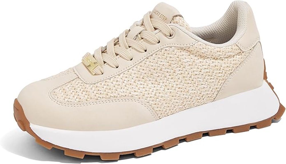 retro platform sneakers