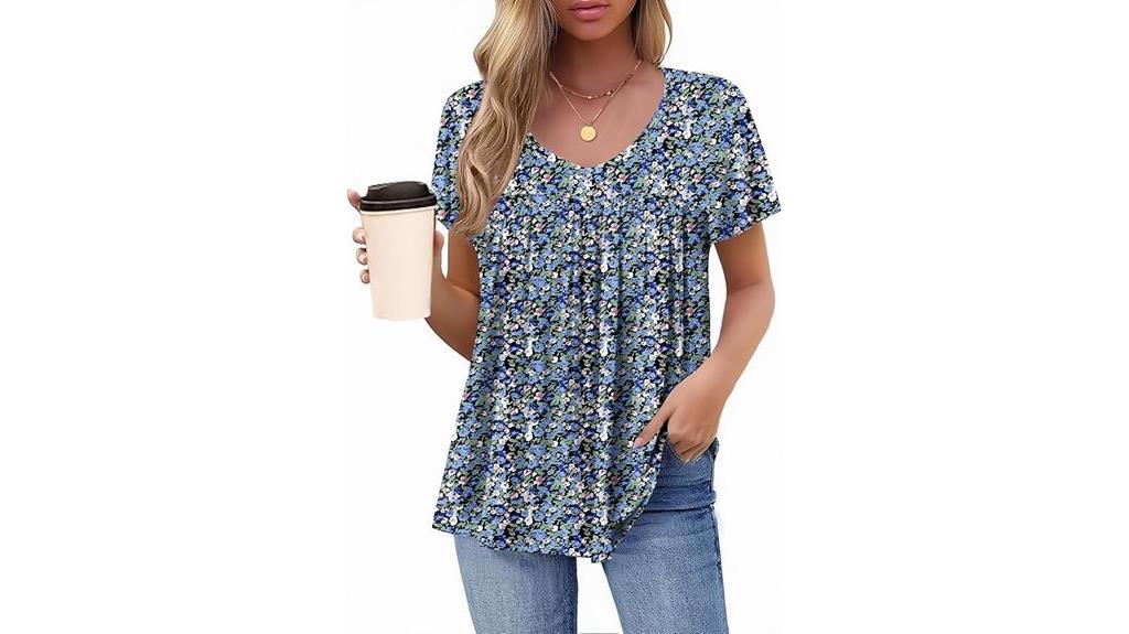 ruffle sleeve tunic