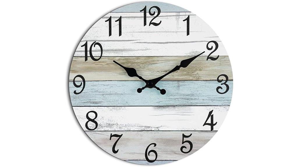 rustic 10 inch non ticking