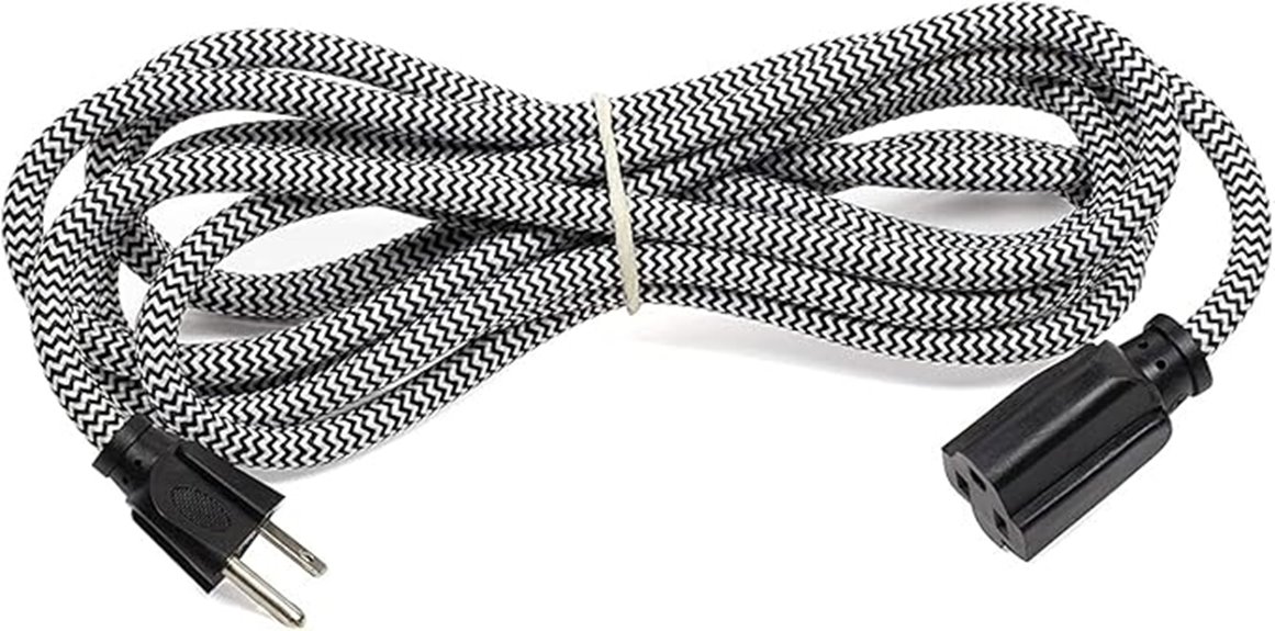 rustic 12 foot braided cord