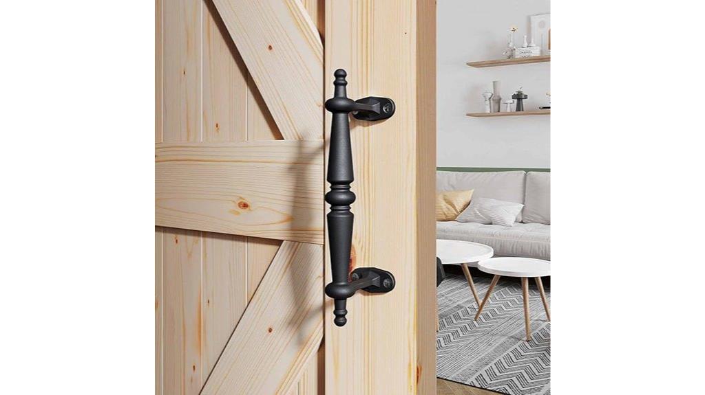 rustic black cast iron handle